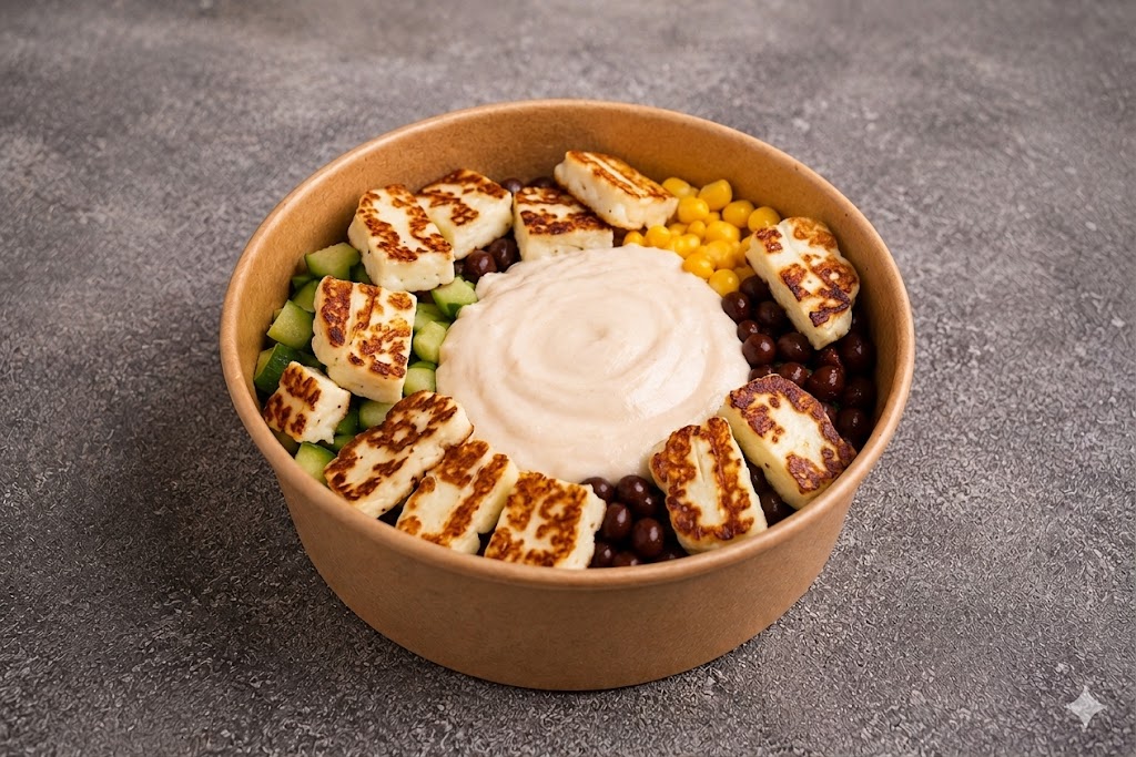 Grilled Halloumi protein Bowl