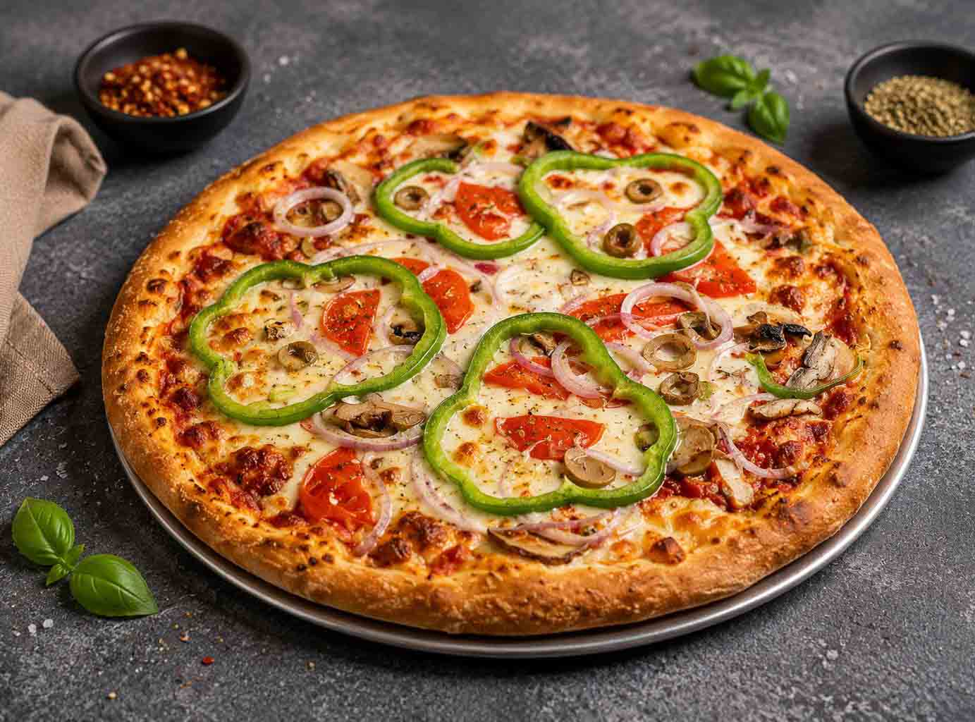 Small garden feast pizza